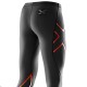 【2XU】運動款女用70丹雙色壓縮長褲(雙色紅)