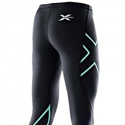 【2XU】運動款女用70丹壓縮長褲(黑粉綠)