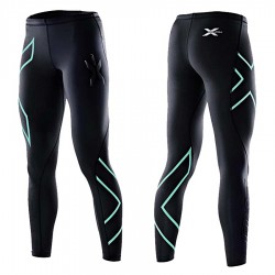 【2XU】運動款女用70丹壓縮長褲(黑粉綠)