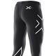 【2XU】運動款女用70丹壓縮長褲(黑銀)