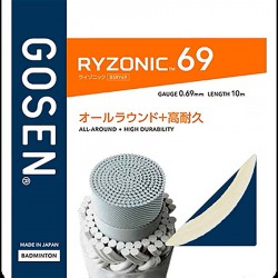 【GOSEN】雷鳴一閃RYZONIC 69 全面手感扎實超耐線芯羽拍線(0.69mm)