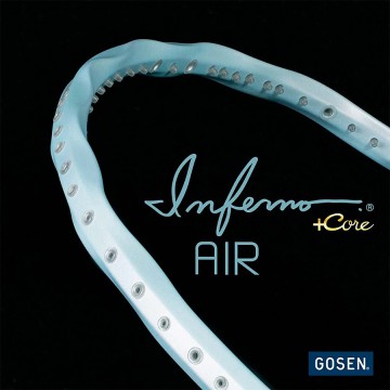 【GOSEN】INFERNO AIR+CORE空氣藍 靈活操控5U破風輕量羽球拍