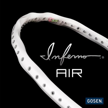 【GOSEN】INFERNO AIR霧白 破風螺旋5U超輕量攻防羽球拍