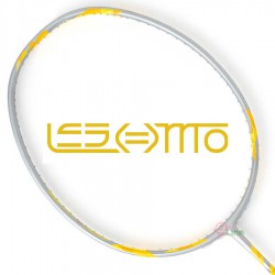 【LESMO】S5II銀黃 輕量硬桿速度型4U5羽球拍
