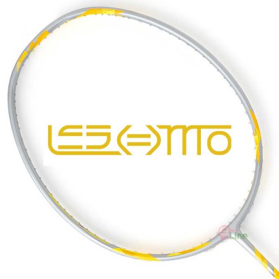 【LESMO】S5II銀黃 輕量硬桿速度型4U5羽球拍