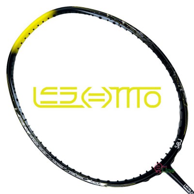 【LESMO】S8J CORNER黑黃 中管偏硬快速來回連貫速度型4U6羽球拍