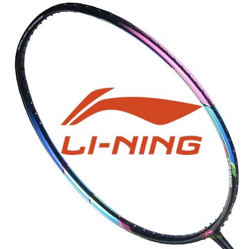 【LI-NING】Windstorm 72黑 6U超輕30磅極速攻擊羽球拍
