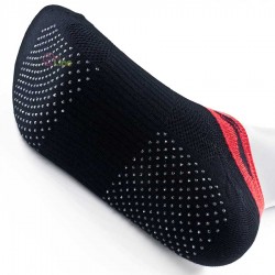【LI-NING】AWSM394黑紅 環縮織法透氣止滑粒腳踝女襪
