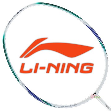 【LI-NING】超碳HC-1800白綠 軟中管好攻擊耐高磅羽球拍