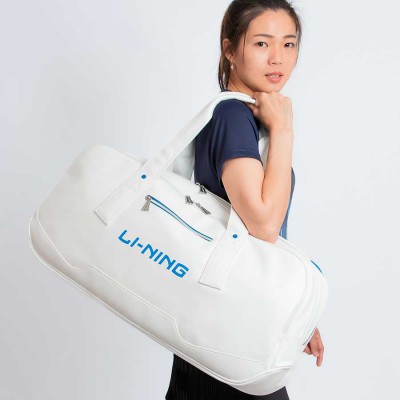 【LI-NING】ABJT005白藍 星耀大賽款皮質矩形包