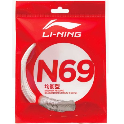【LI-NING】李寧N69 均衡型羽球線(0.69mm)