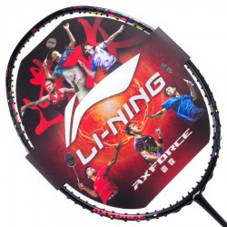 【LI-NING】AXFORCE雷霆40黑粉 回彈快速攻擊4U羽球拍