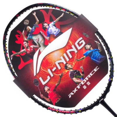 【LI-NING】AXFORCE雷霆40黑粉 回彈快速攻擊4U羽球拍