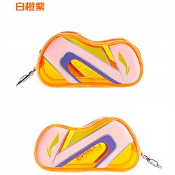 【LI-NING】ABSP258-2橘白 球拍袋造型可愛零錢包