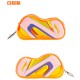 【LI-NING】ABSP258-2橘白 球拍袋造型可愛零錢包