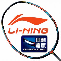 【LI-NING】Aeronaut 6000C黑紅 3U風動攻擊型羽球拍