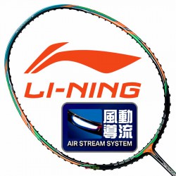 【LI-NING】Aeronaut 6000D黑綠 3U風動速度型羽球拍