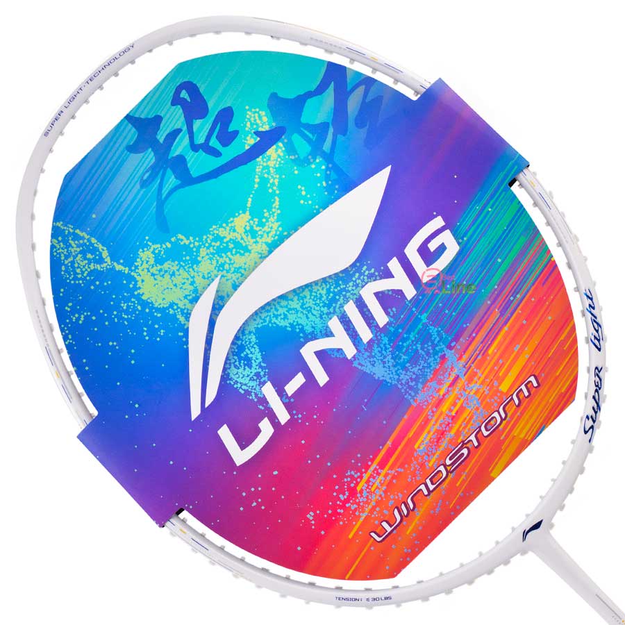 LI-NING】Windstorm 79S白超輕5U中桿軟彈羽球拍