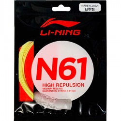 【LI-NING】李寧N61 超彈出球快擊球音清脆羽拍線(0.61mm)