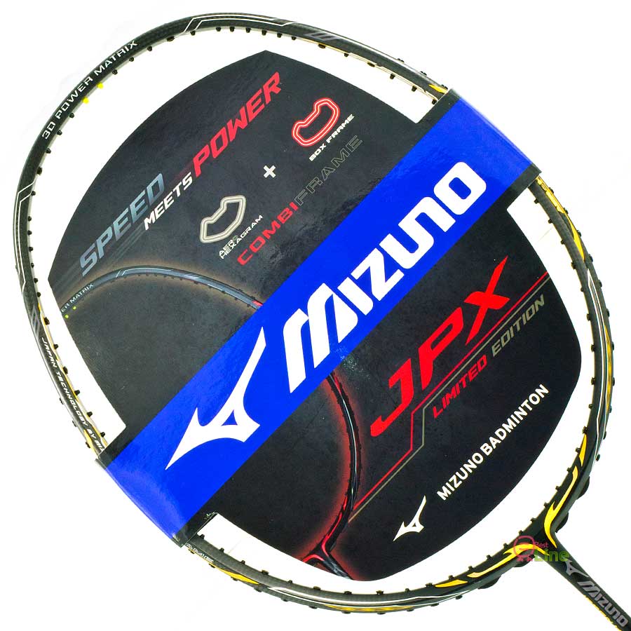 【MIZUNO】JPX Limited EditionAttack銀黑 3U5硬中桿強力攻擊羽球拍