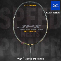 【MIZUNO】JPX Limited Edition-Attack銀黑 3U5硬中桿強力攻擊羽球拍