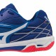 【MIZUNO】WAVE FANG NX藍紅底 寬楦羽球鞋(零碼出清)