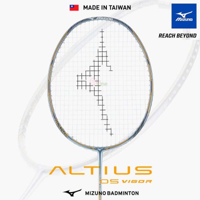 【MIZUNO】ALTIUS 05 VIGOR黑灰橘 4U5全面型羽球拍