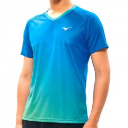 【MIZUNO】羽球合身版型T恤72TA050221藍(出清價)