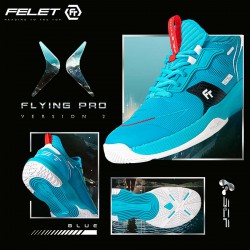 【FELET】FLYING PRO V2青 國際選手同步『信任』羽球鞋
