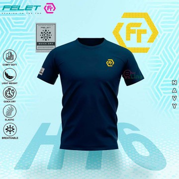 【FELET】輝厲H76曠藍 高效導汗輕盈乾爽彈性羽球服