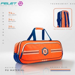 【FELET】輝厲SMART PRO V2橘藍 選手款極致質感拍袋