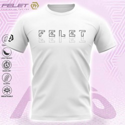 【FELET】輝厲H77白 輕盈乾爽品牌設計款羽球服