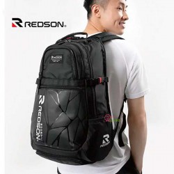 【REDSON】RH-SR112尊爵皮革黑時尚 網羽後背包