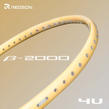 【REDSON】β-2000奶油黃 穩定操控4U輕鬆駕馭羽球拍