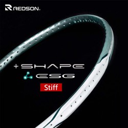 【REDSON】SHAPE ESG STIFF白綠硬桿 100%免護線釘羽球拍
