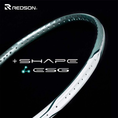 【REDSON】SHAPE ESG白綠 100%免護線釘羽球拍