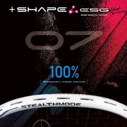 【REDSON】SHAPE ESG 07白礦藍 72孔適中版100%免護線釘羽球拍