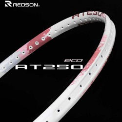 【REDSON】AT-250ECO白玫瑰粉 100%免護線釘羽球拍