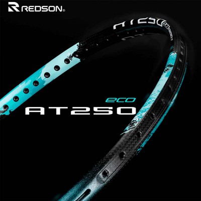 【REDSON】AT-250ECO海洋藍 100%免護線釘羽球拍