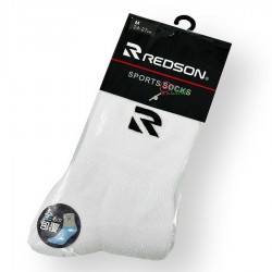 【REDSON】RD-RW200白 網羽厚底襪白底黑字(M,L)