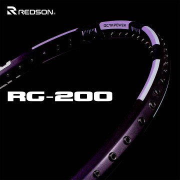 【REDSON】RG-200紫 八角破風穩定精準爆發力羽球拍