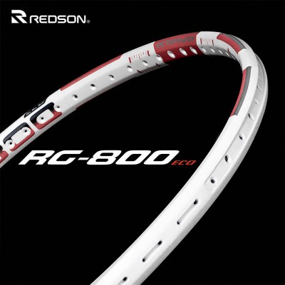 【REDSON】RG-800ECO白豆沙紅 全免護線釘攻擊型羽球拍