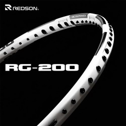 【REDSON】RG-200白 全八角框型抗扭穩定精準爆發力羽球拍