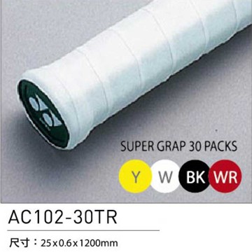 【YONEX】AC102EX-30單色30條裝握把皮(薄0.6mm) 