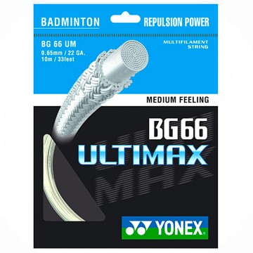 【YONEX】BG66UM高彈反發聲音控球羽拍線(0.65mm)
