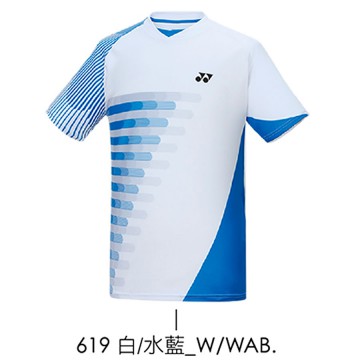 【YONEX】13070TR-619白/水藍 男款羽球服