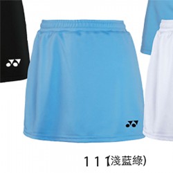 【YONEX】22128TR-111淺藍 女款素色吸濕排汗羽球褲裙