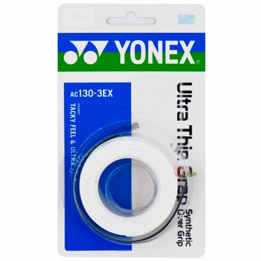 【YONEX】AC130-3EX 極致薄三條裝握把皮(厚0.4mm)