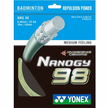 【YONEX】NANOGY 98 俐落擊球感羽拍線(0.66mm)