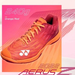 【YONEX】POWER CUSHION AERUS Z MAN橘紅 羽球鞋
